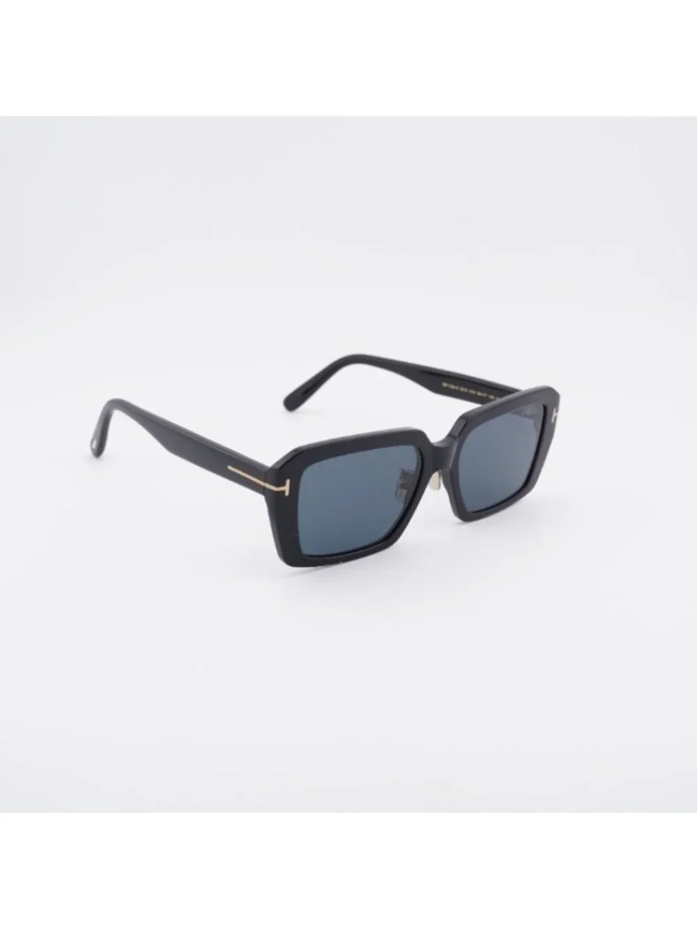 Tom Ford FT1164-K 01A Sunglasses Shiny Black Square Frame, Smoke Lenses